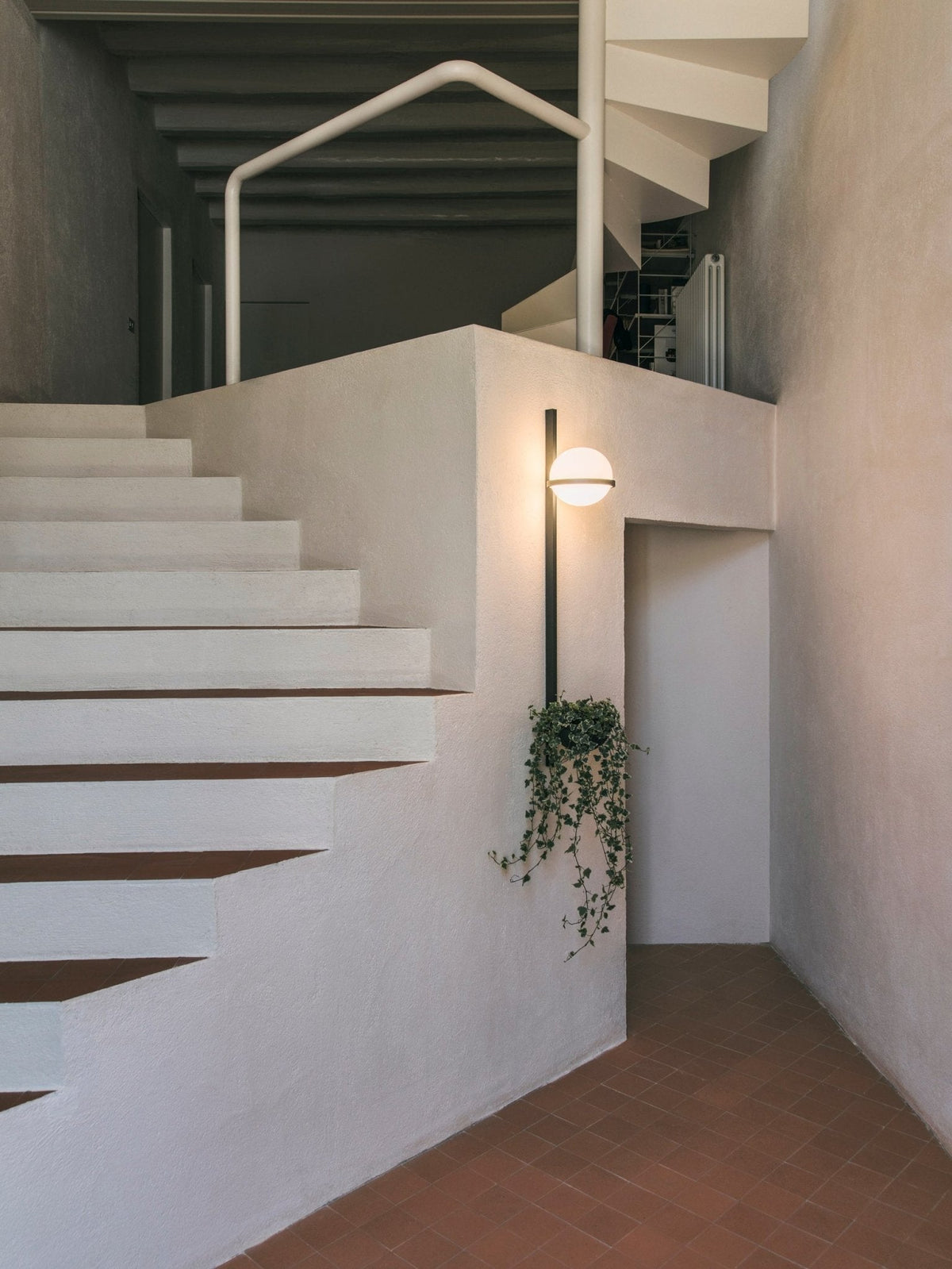 Modern minimalistisk vägglampa Elmarisra