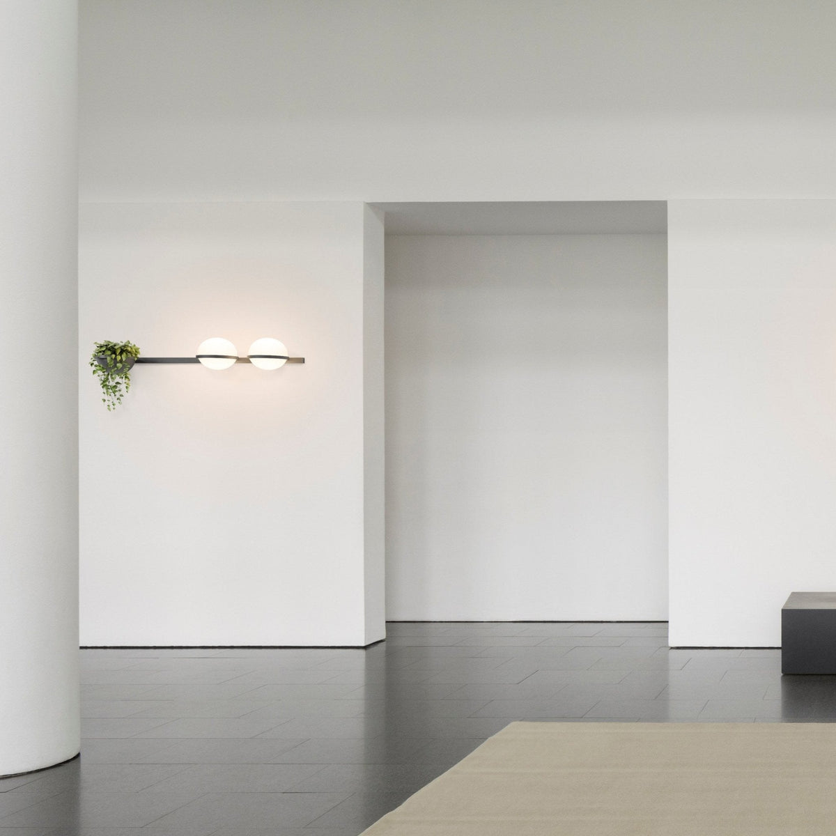 Modern minimalistisk vägglampa Elmarisra