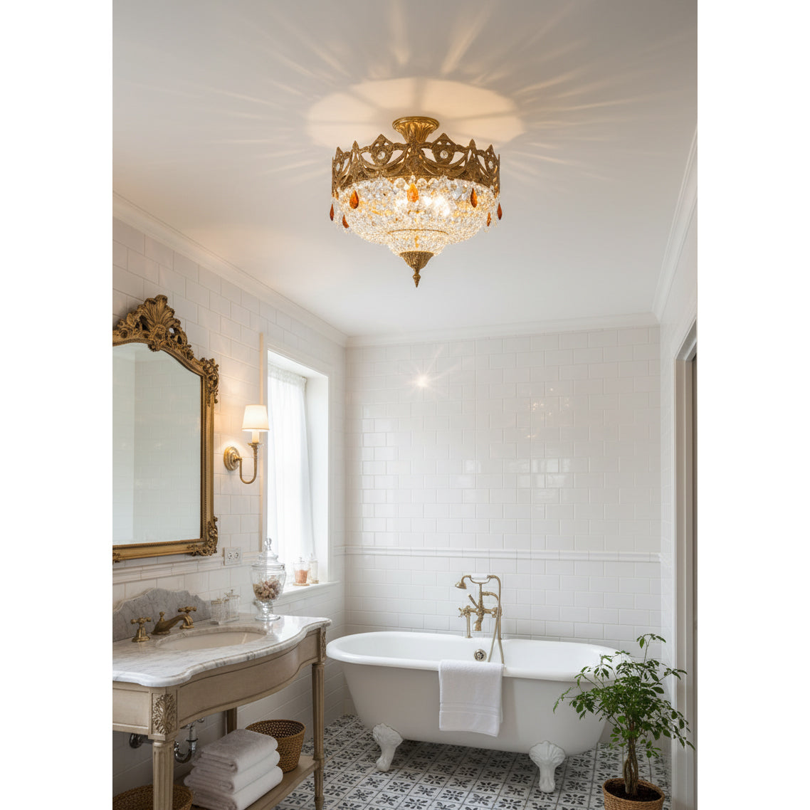 Palwa Craystal-loftslampe