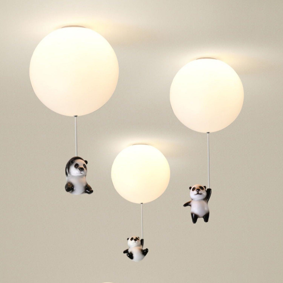 Yrath elegant pandaglas-loftlampe