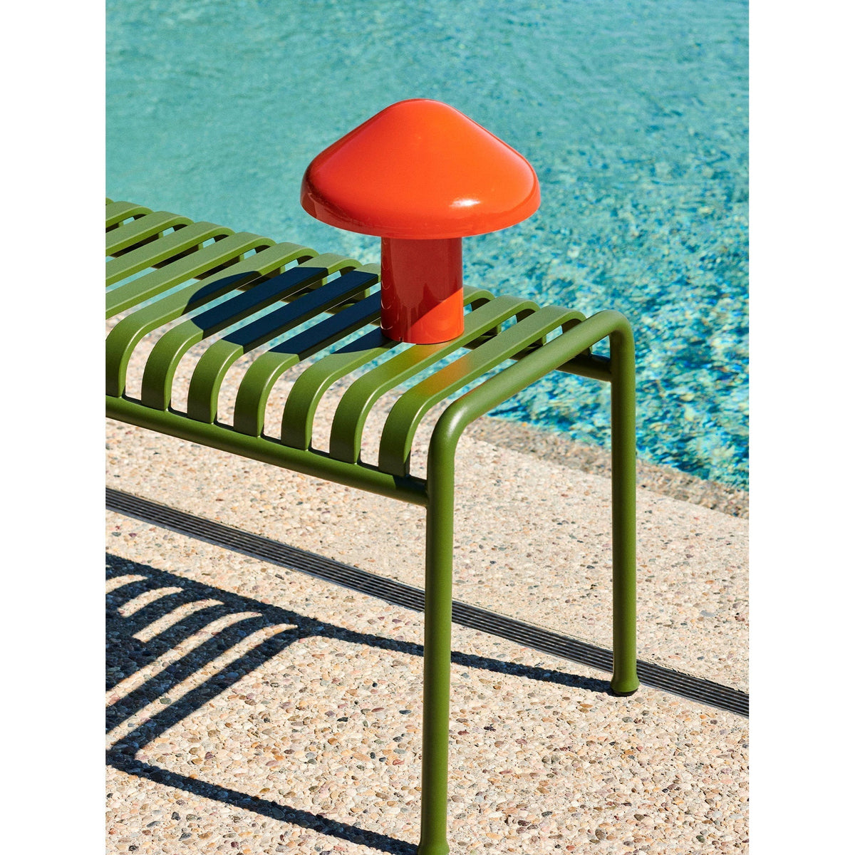 Glorange transportabel bordlampe