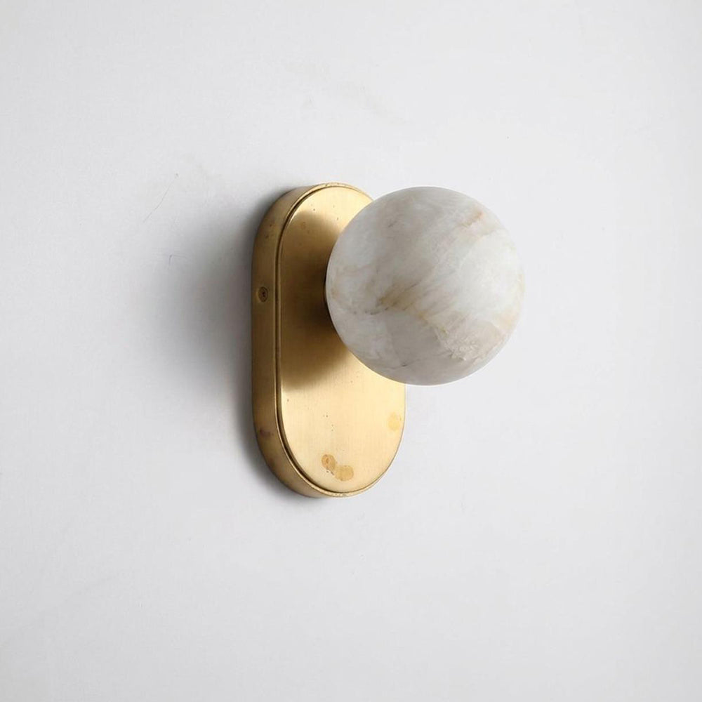 Aplique de parede Hensford Orb em alabastro