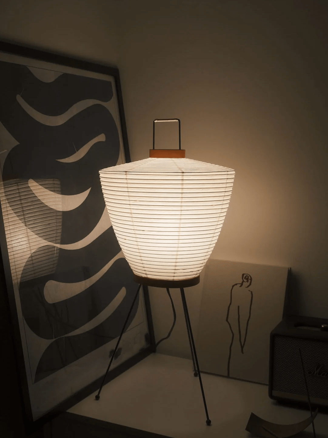 Marivelle Bordslampa med Papperslykta