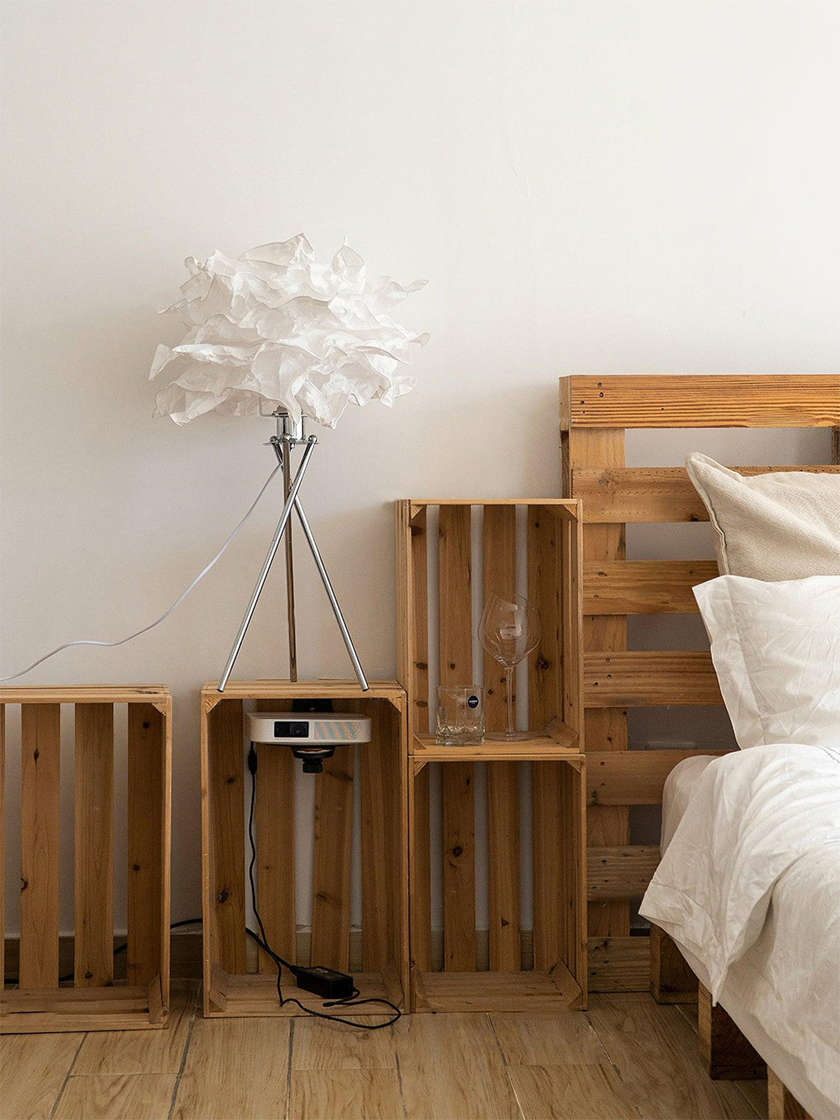 peony modern bordslampa i papper