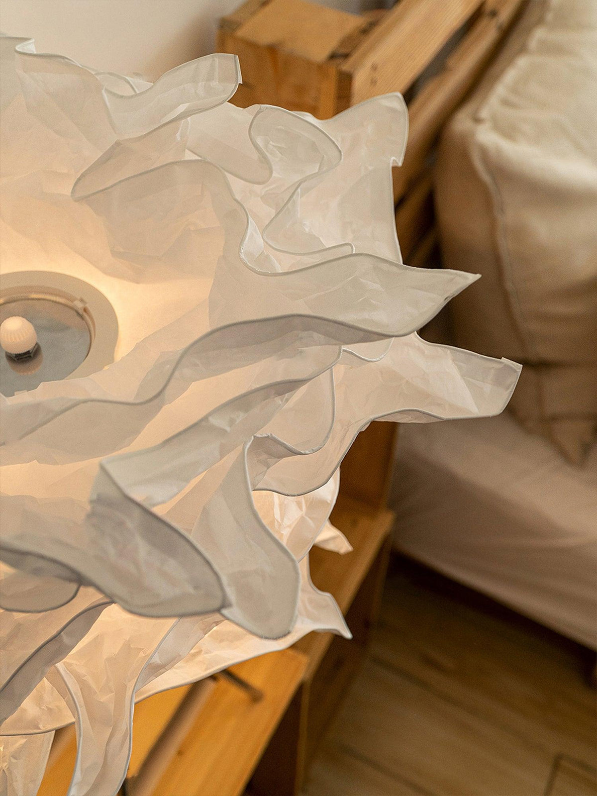 peony modern bordslampa i papper