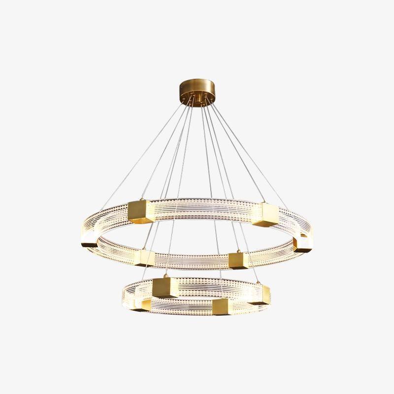 Candelabro moderno minimalista Eurdora com anel LED