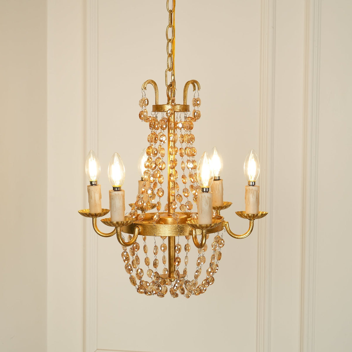Luxinine Vintage Flea Market Crystal Chandelier