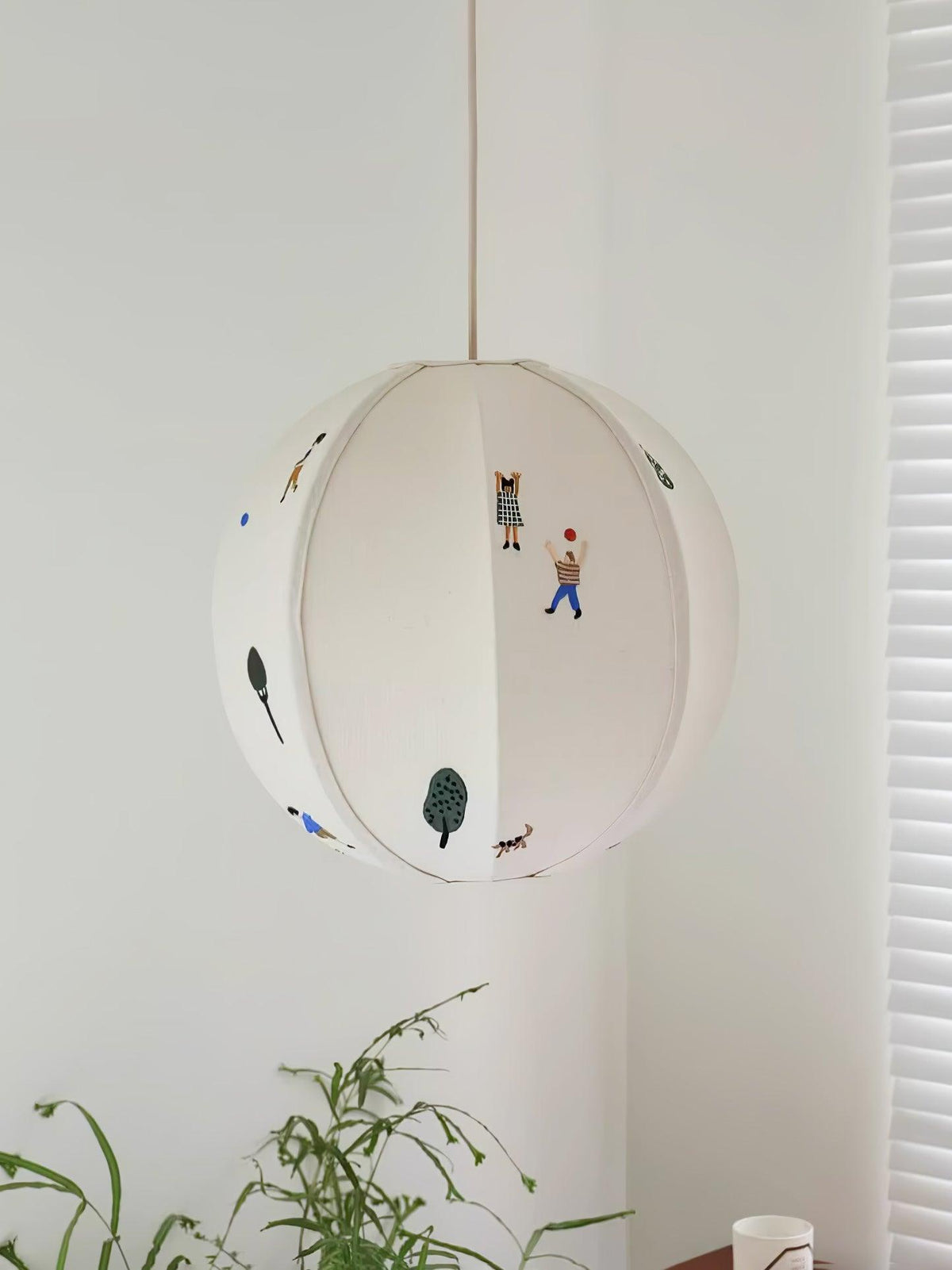 Wacell Kunstnerisk tekstilpendel i stof med swag-design