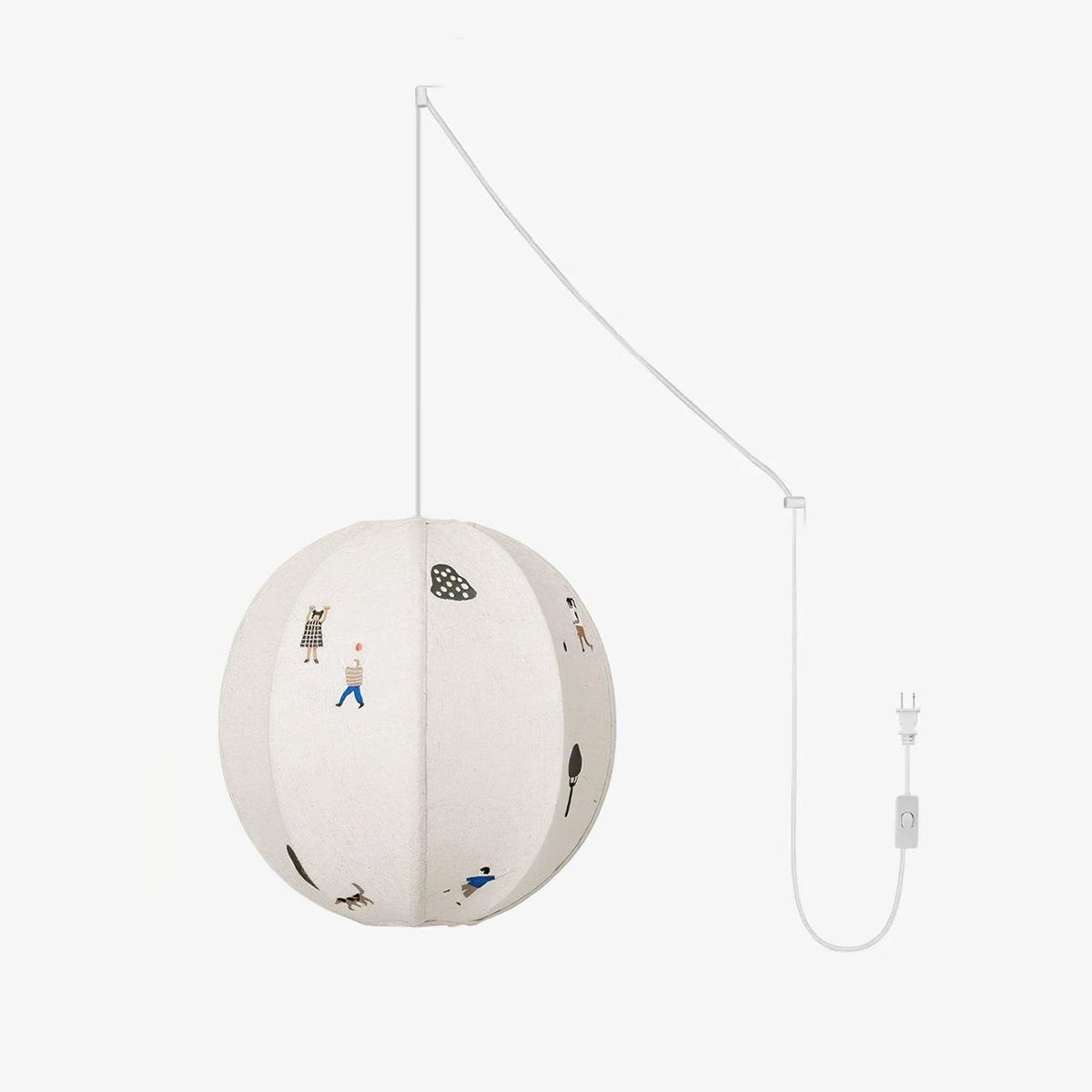 Wacell Kunstnerisk tekstilpendel i stof med swag-design