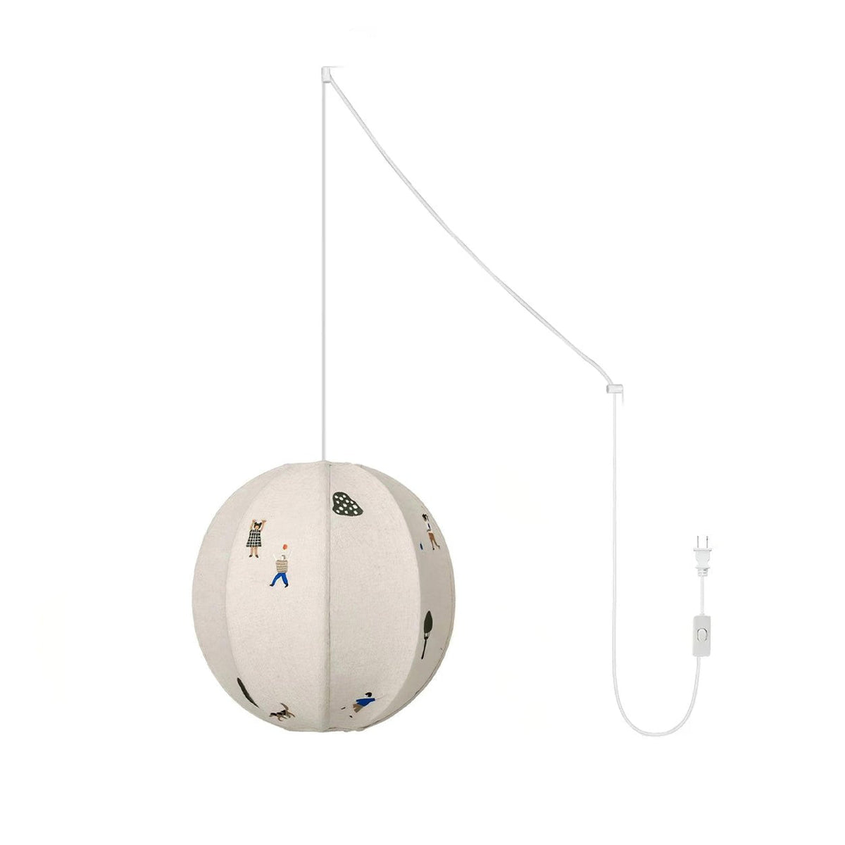 Wacell Kunstnerisk tekstilpendel i stof med swag-design