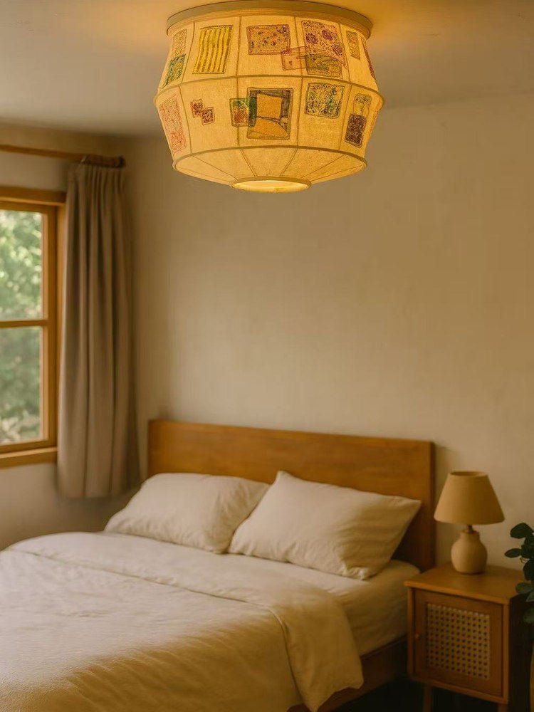 Eulalie patchwork-quilt-loftslampe