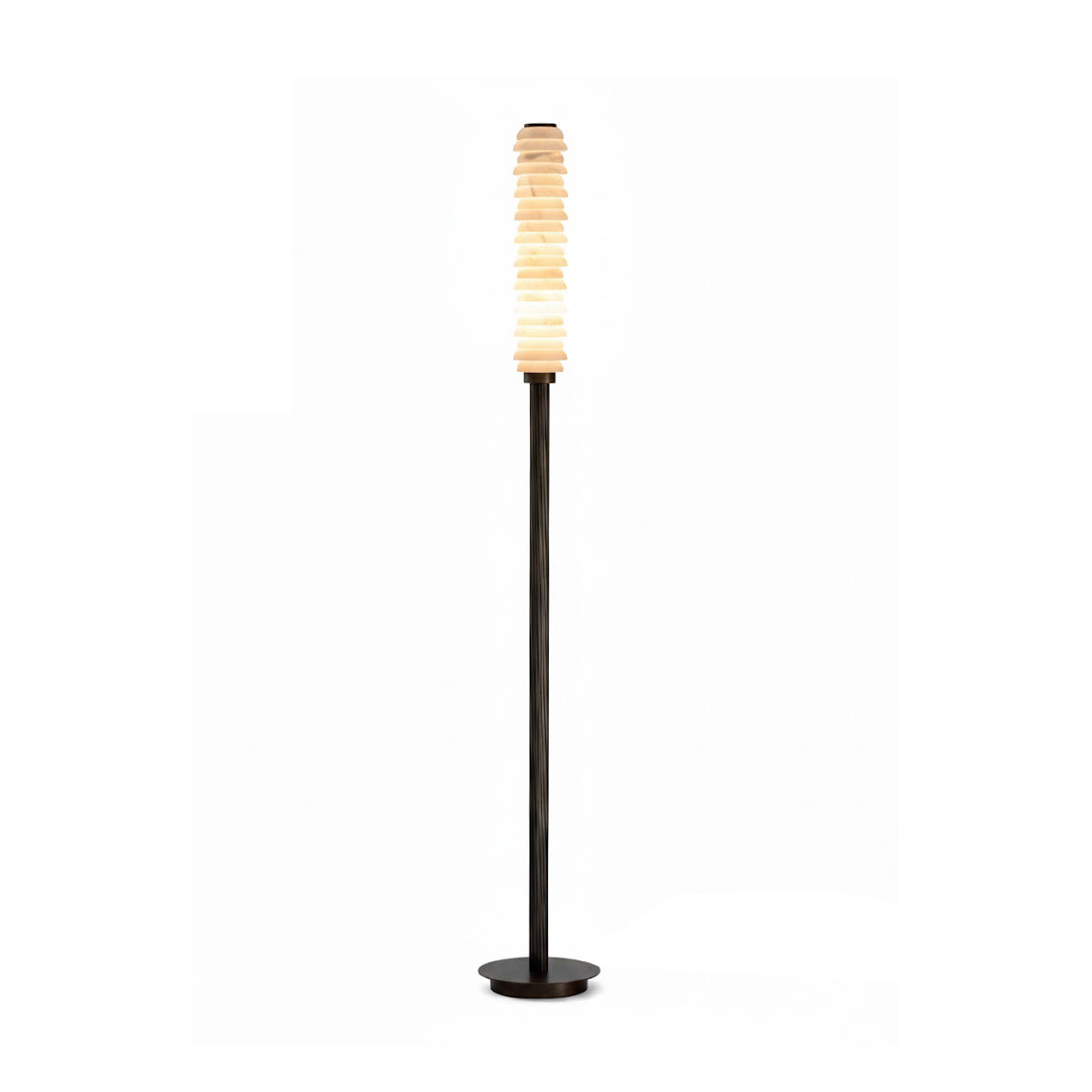 Eiroiella-gulvlampe i alabast