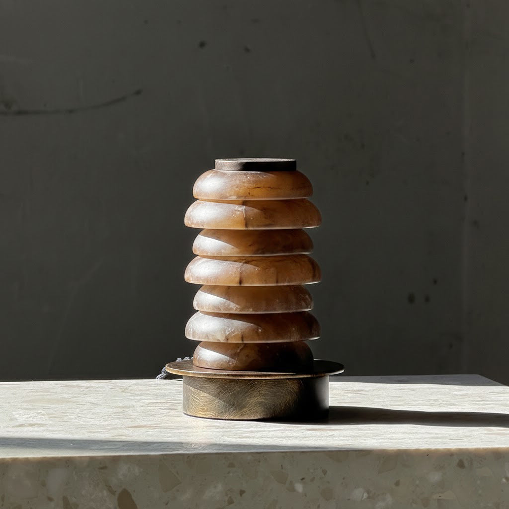 Albuira bordslampa i alabaster