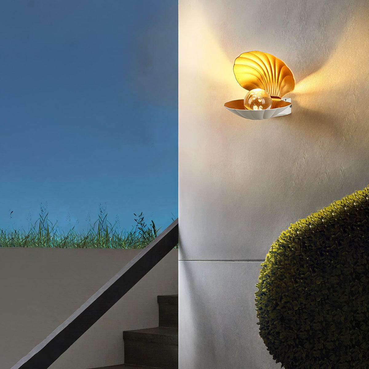 Lumieria væglampe i perlemusling