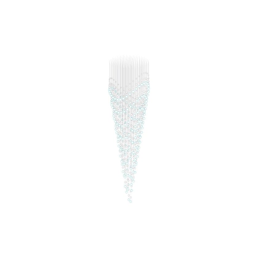 Pearl Veil Couture Cascade anpassningsbar ljuskrona