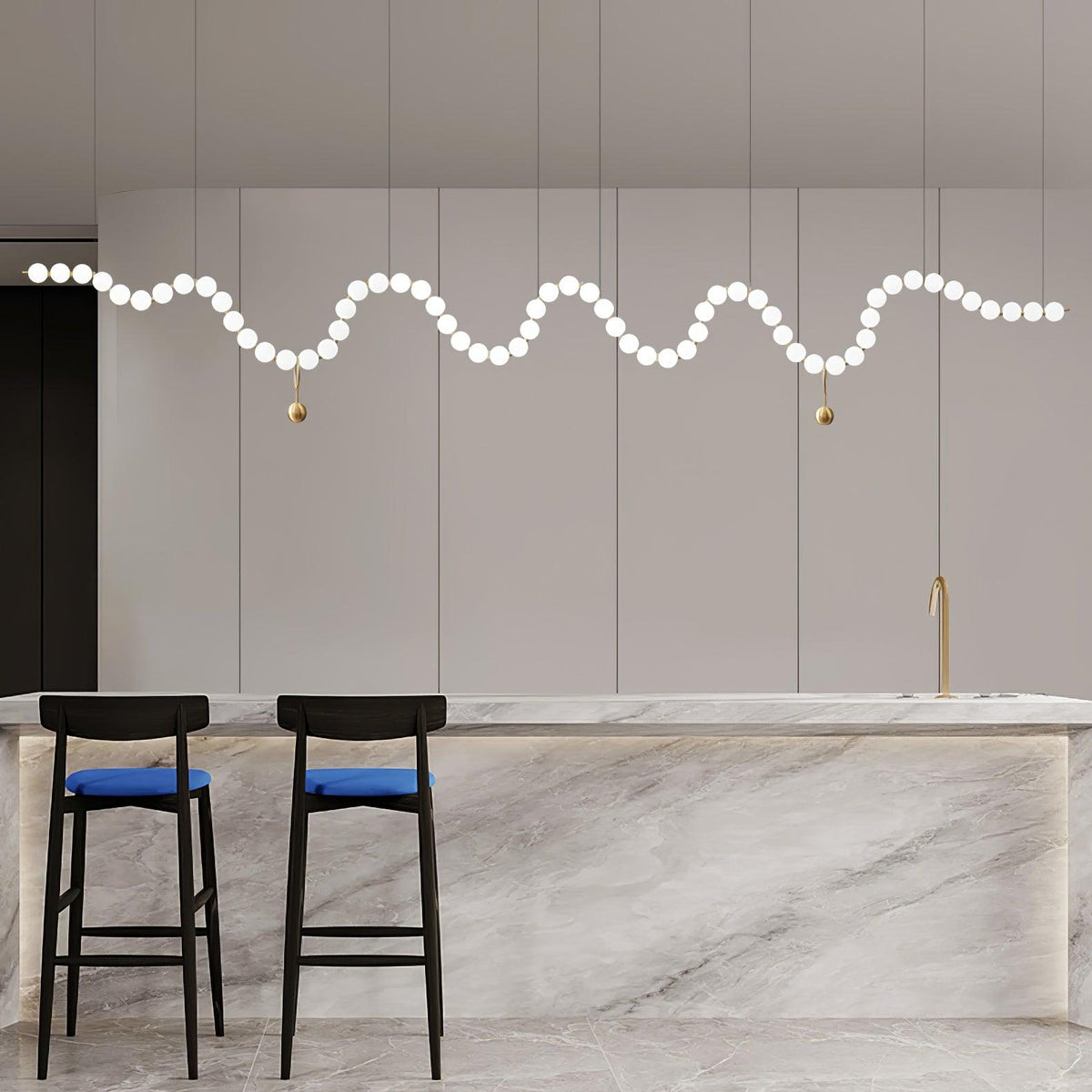 Modern minimalistisk akrylkrona med ädelstensdesign