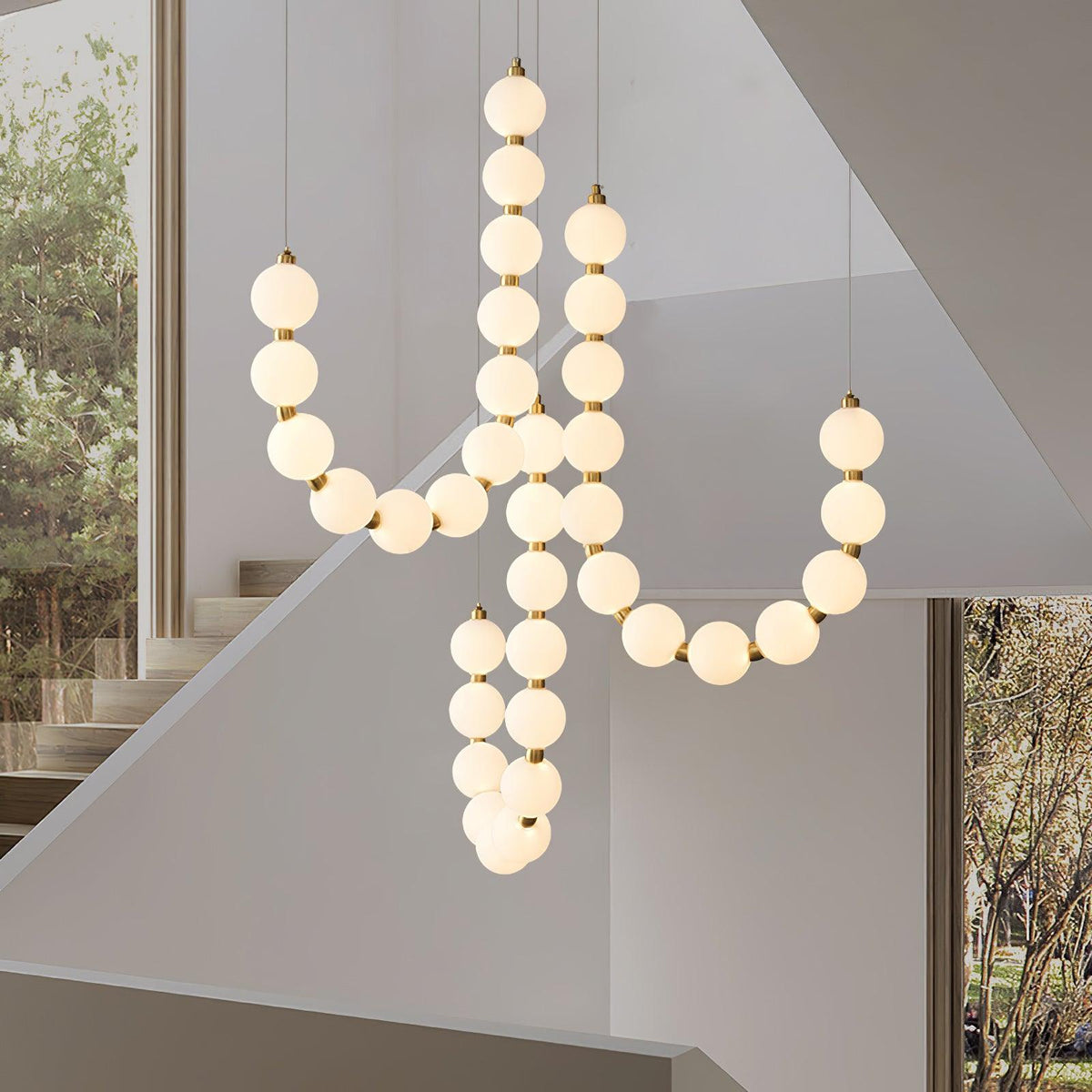 Modern minimalistisk akrylkrona med ädelstensdesign