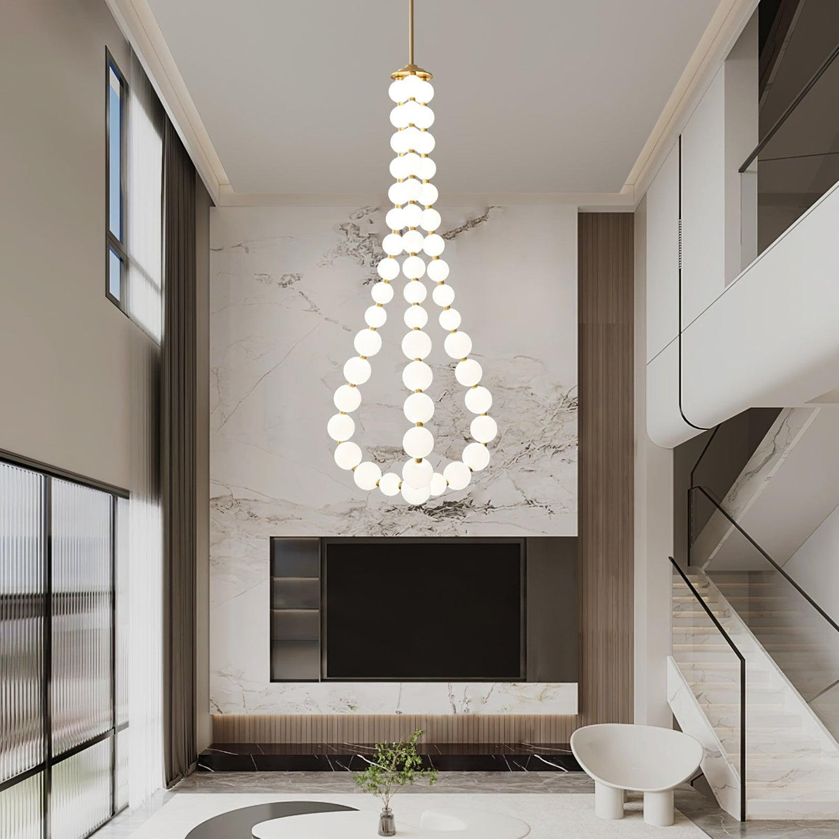 Modern minimalistisk akrylkrona med ädelstensdesign