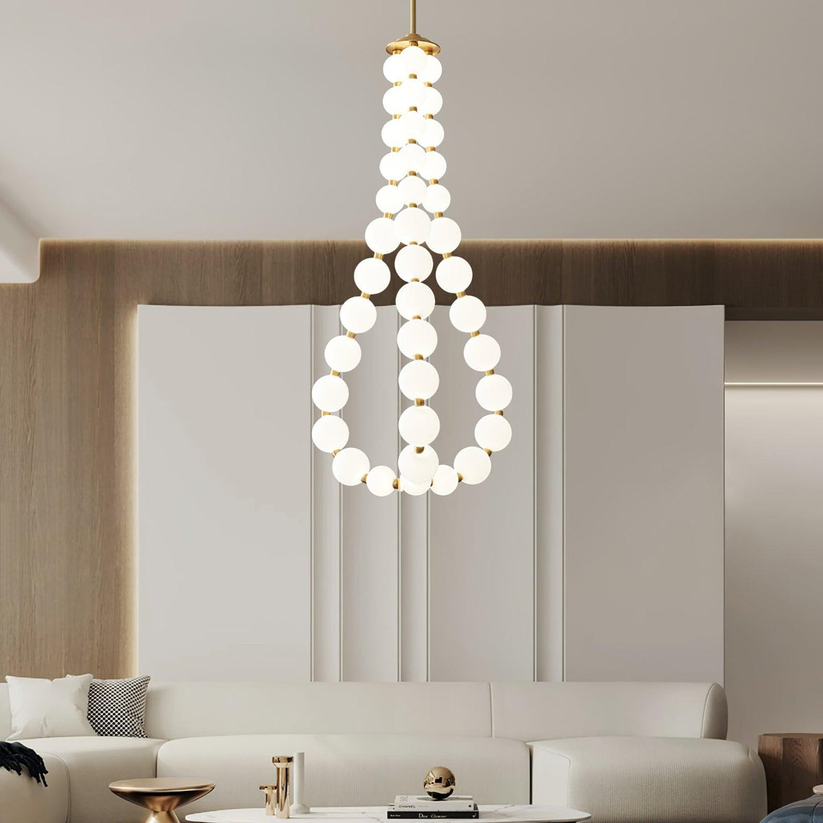 Modern minimalistisk akrylkrona med ädelstensdesign