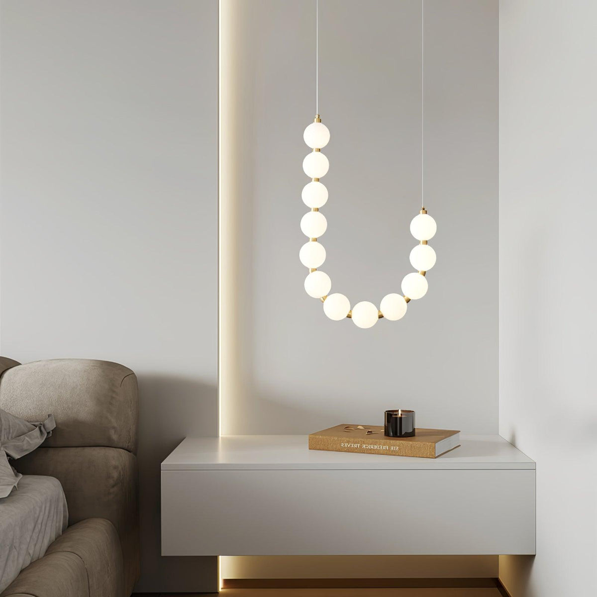 Modern minimalistisk akrylkrona med ädelstensdesign