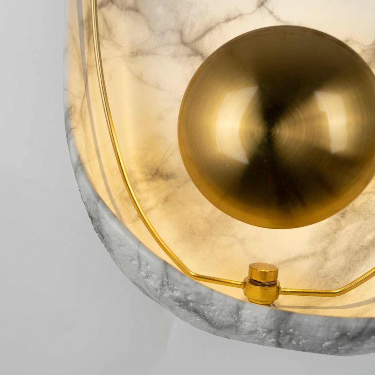 Luminária de parede Vethaora premium nórdica de arte, pérola e resina