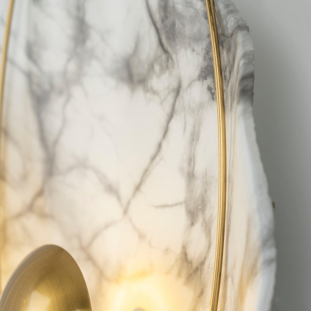 Luminária de parede Vethaora premium nórdica de arte, pérola e resina
