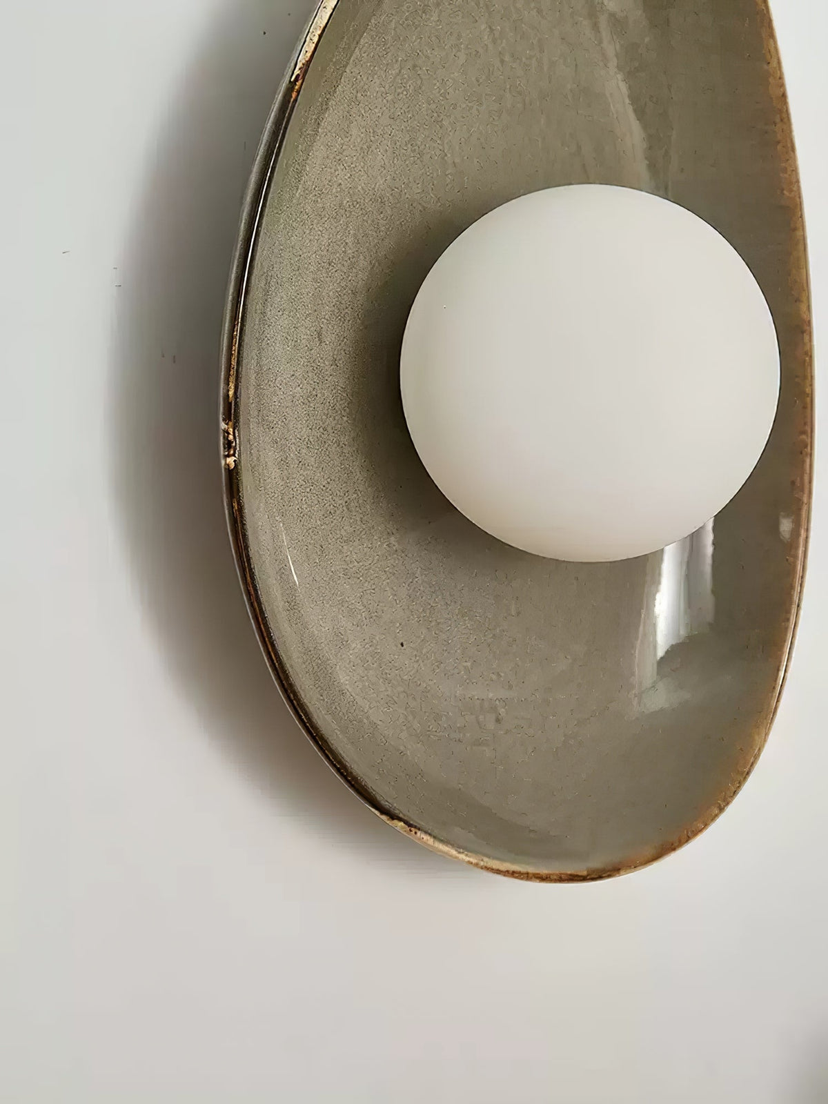 Ertalila elegante keramiske væglampe Pebble Disc