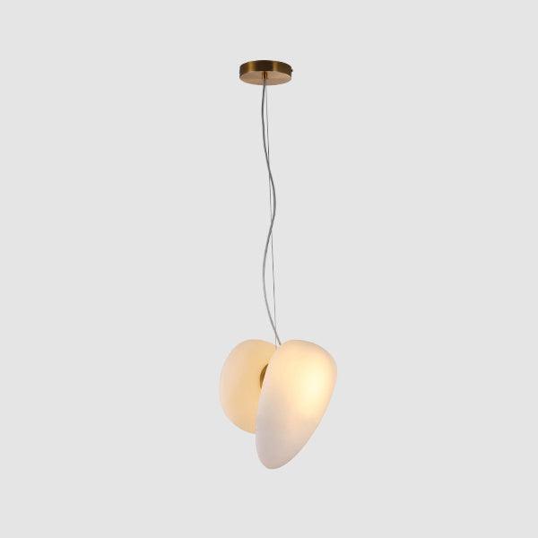 Mervan pendellampe i matteret glas