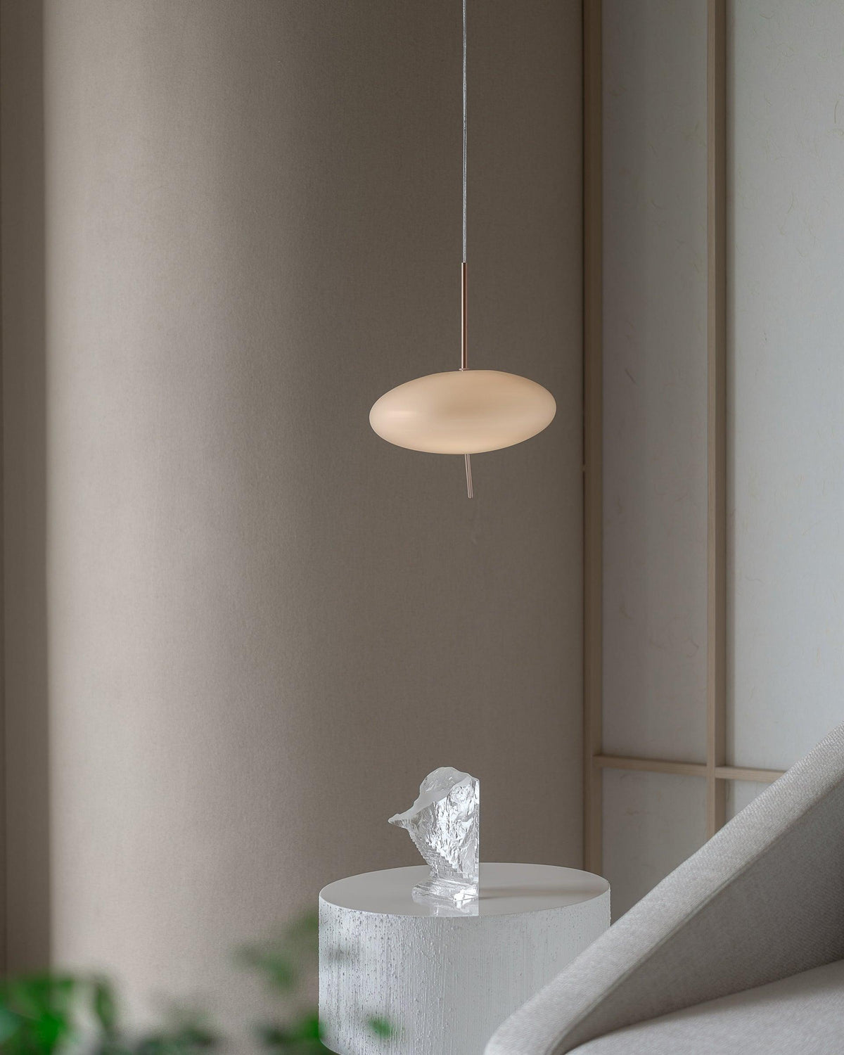 Velarena moderne pendellampe i glas