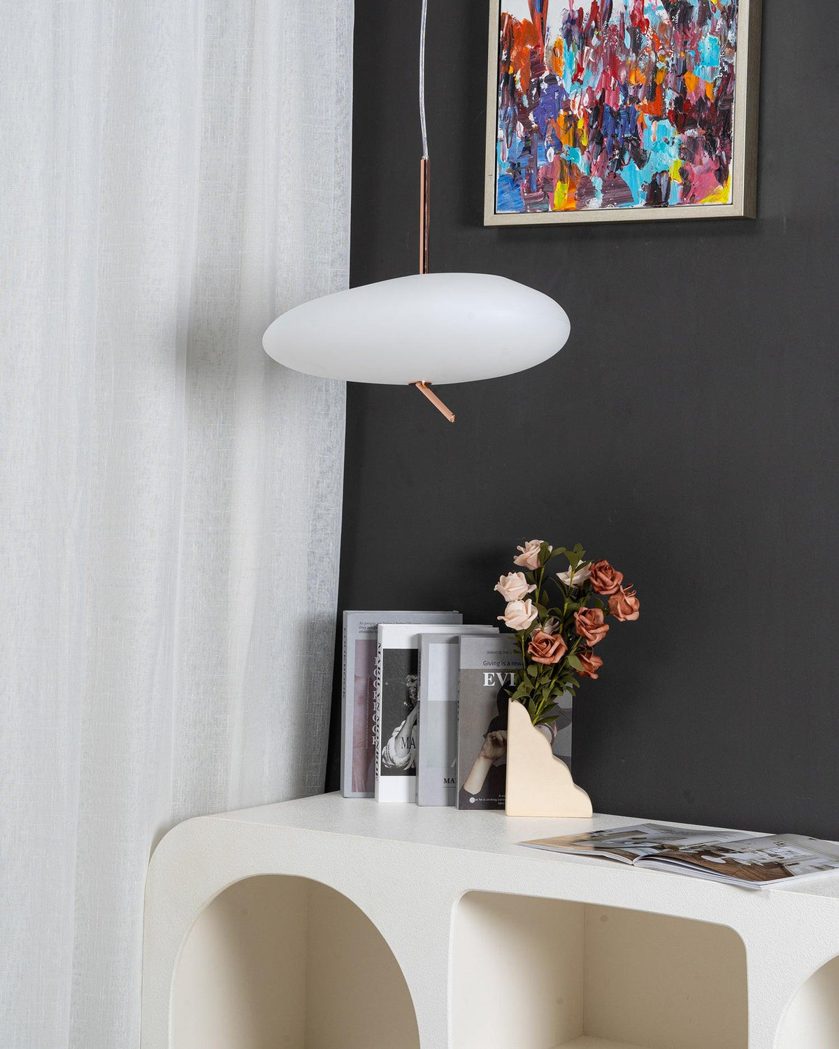 Velarena moderne pendellampe i glas