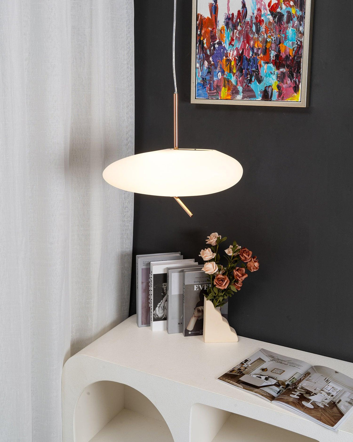 Velarena moderne pendellampe i glas