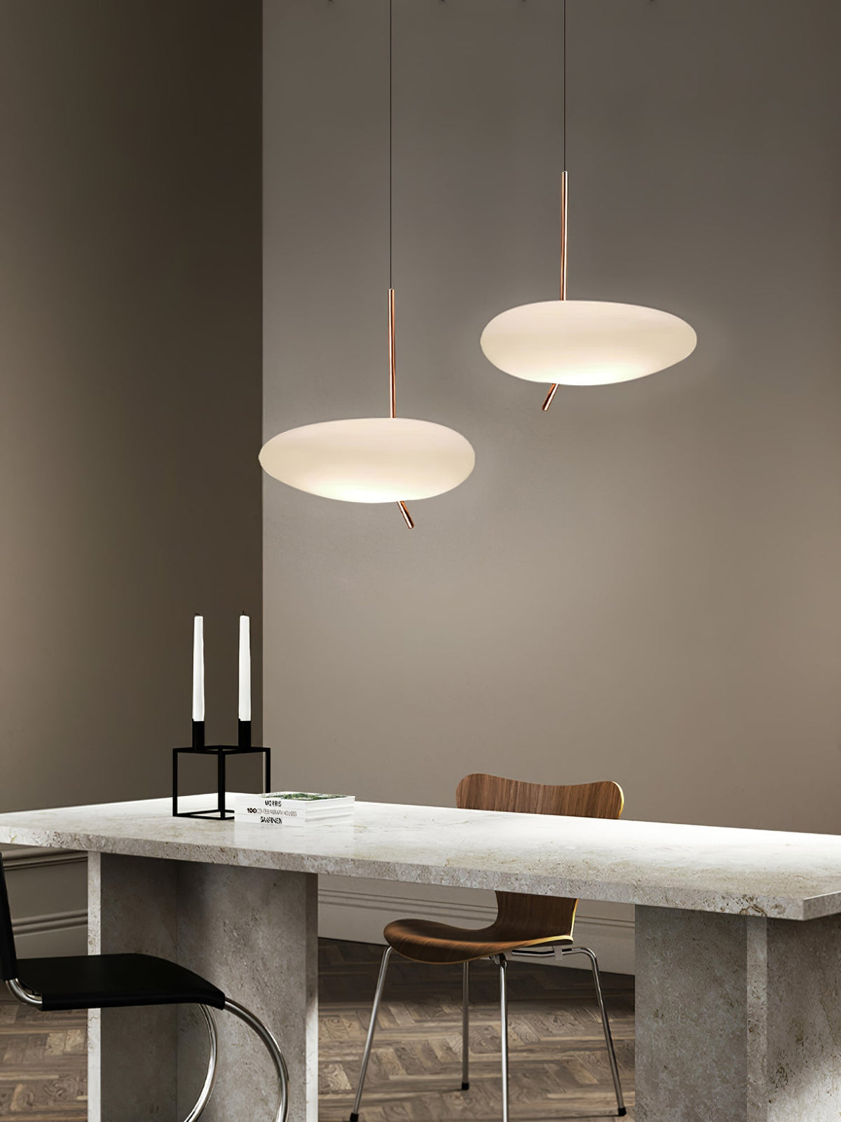 Velarena moderne pendellampe i glas