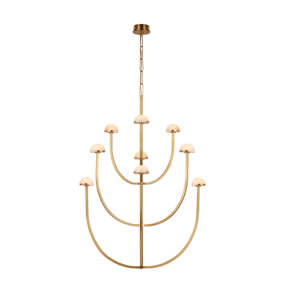 Pedra Ljuskrona Alabaster Minimalistisk Båge Geometri