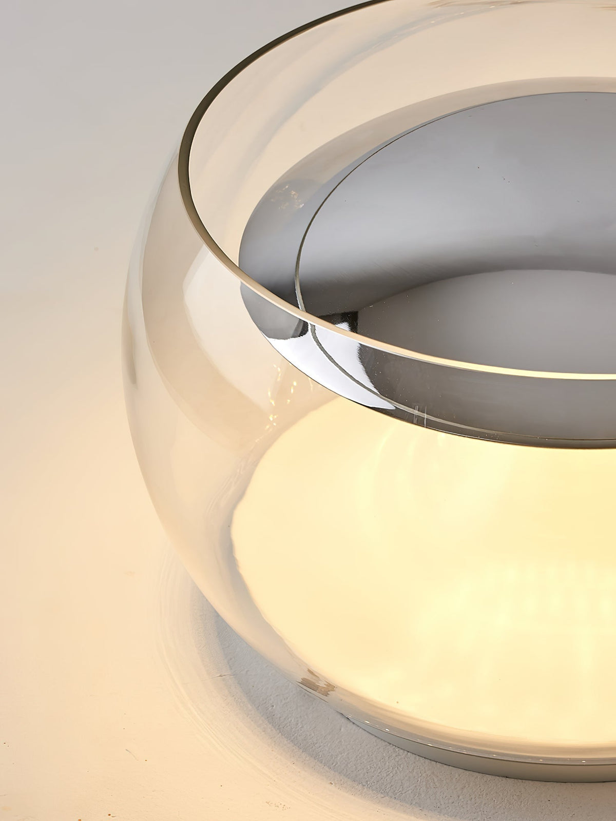 Candeeiro de teto pendente em vidro com design artístico nórdico Eshair