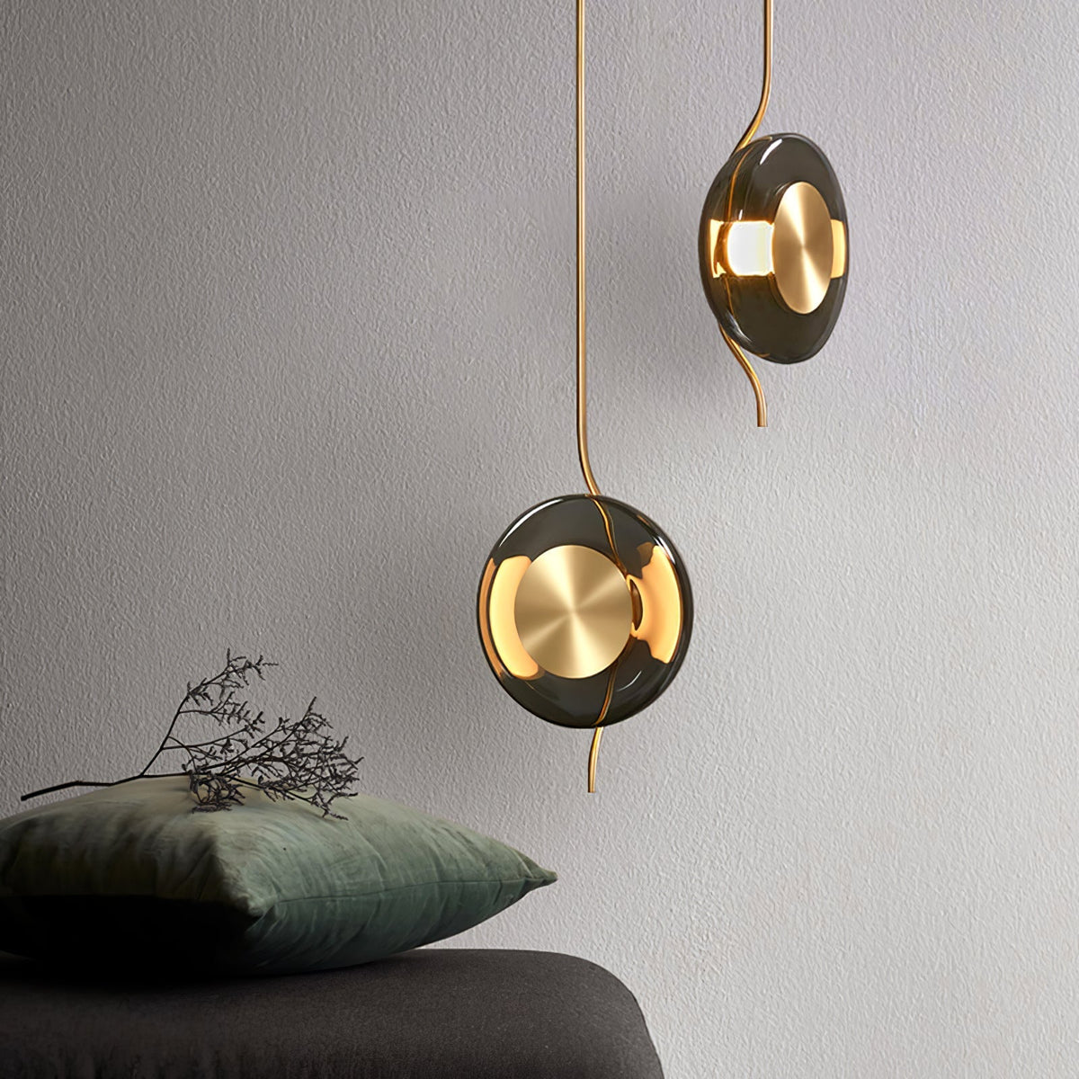 Umirus moderne minimalistisk pendellampe i glas