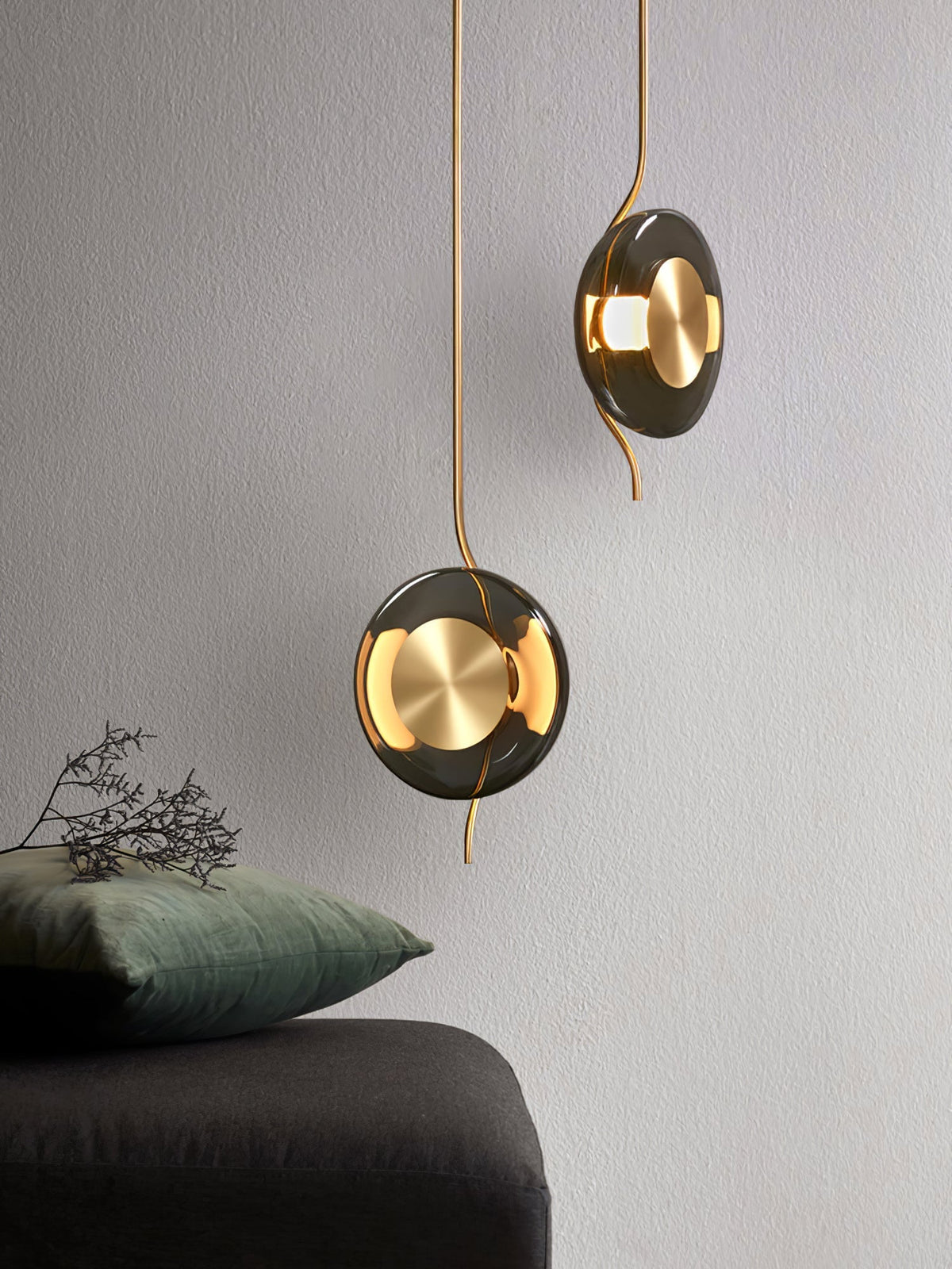 Umirus moderne minimalistisk pendellampe i glas
