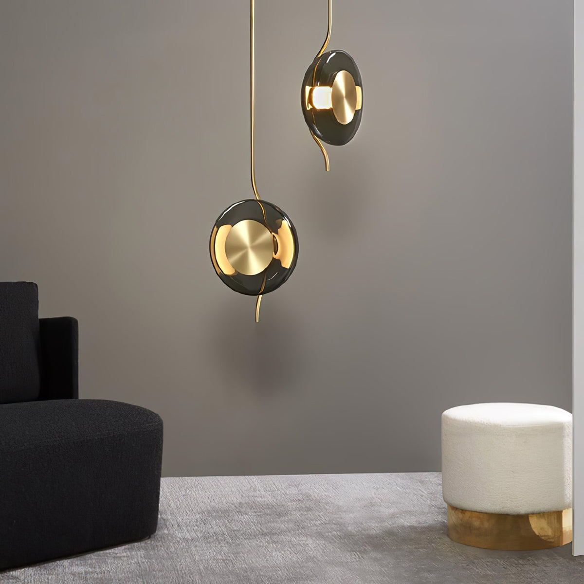Umirus moderne minimalistisk pendellampe i glas