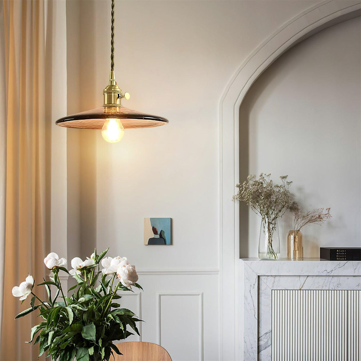 Sage Vintage-tyylinen lasikattovalaisin