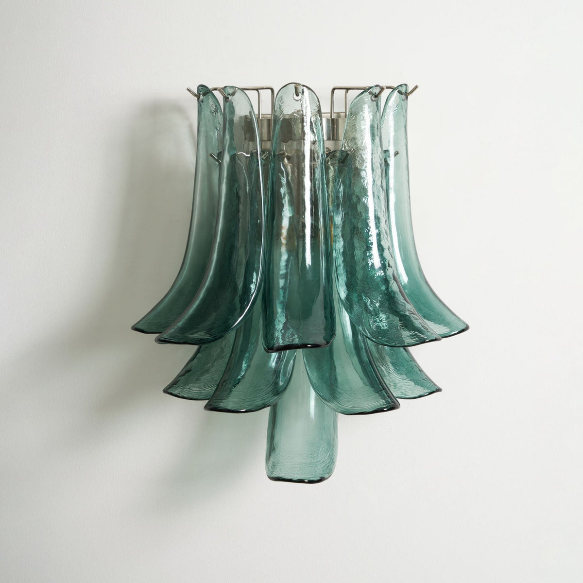 Eiraira Væglampe i kronbladsformet glas vintage kunstnerisk