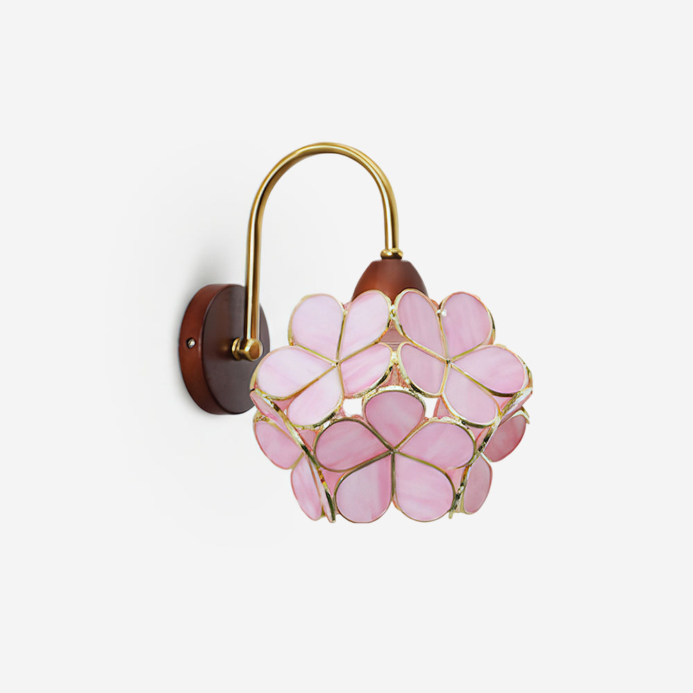 Petals-Wood vägglampa