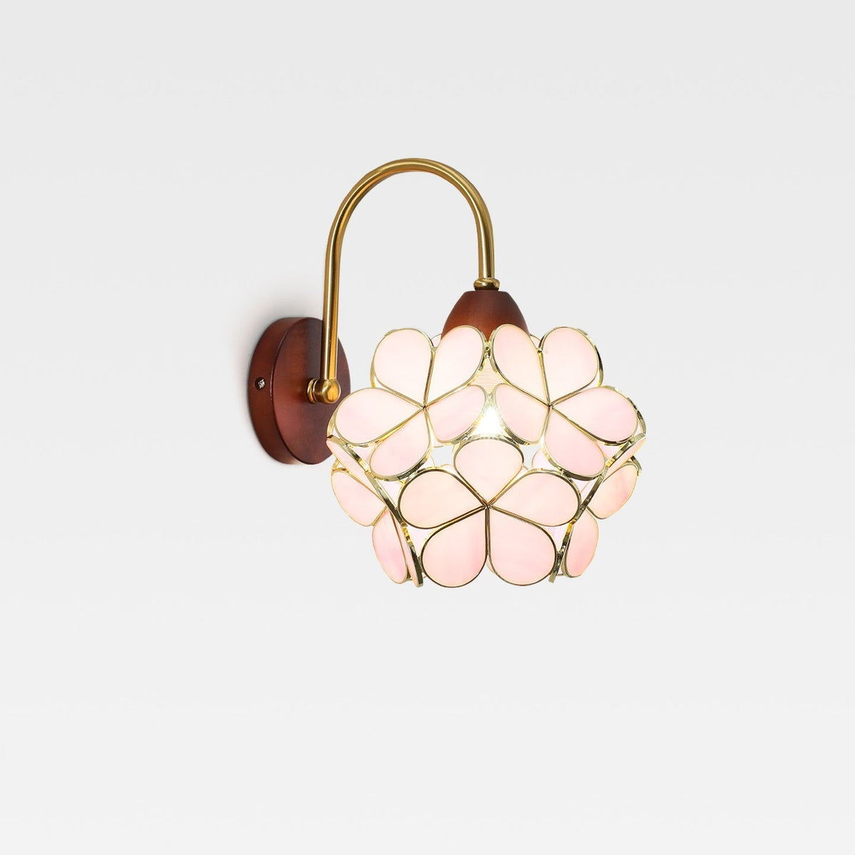 Petals-Wood vägglampa