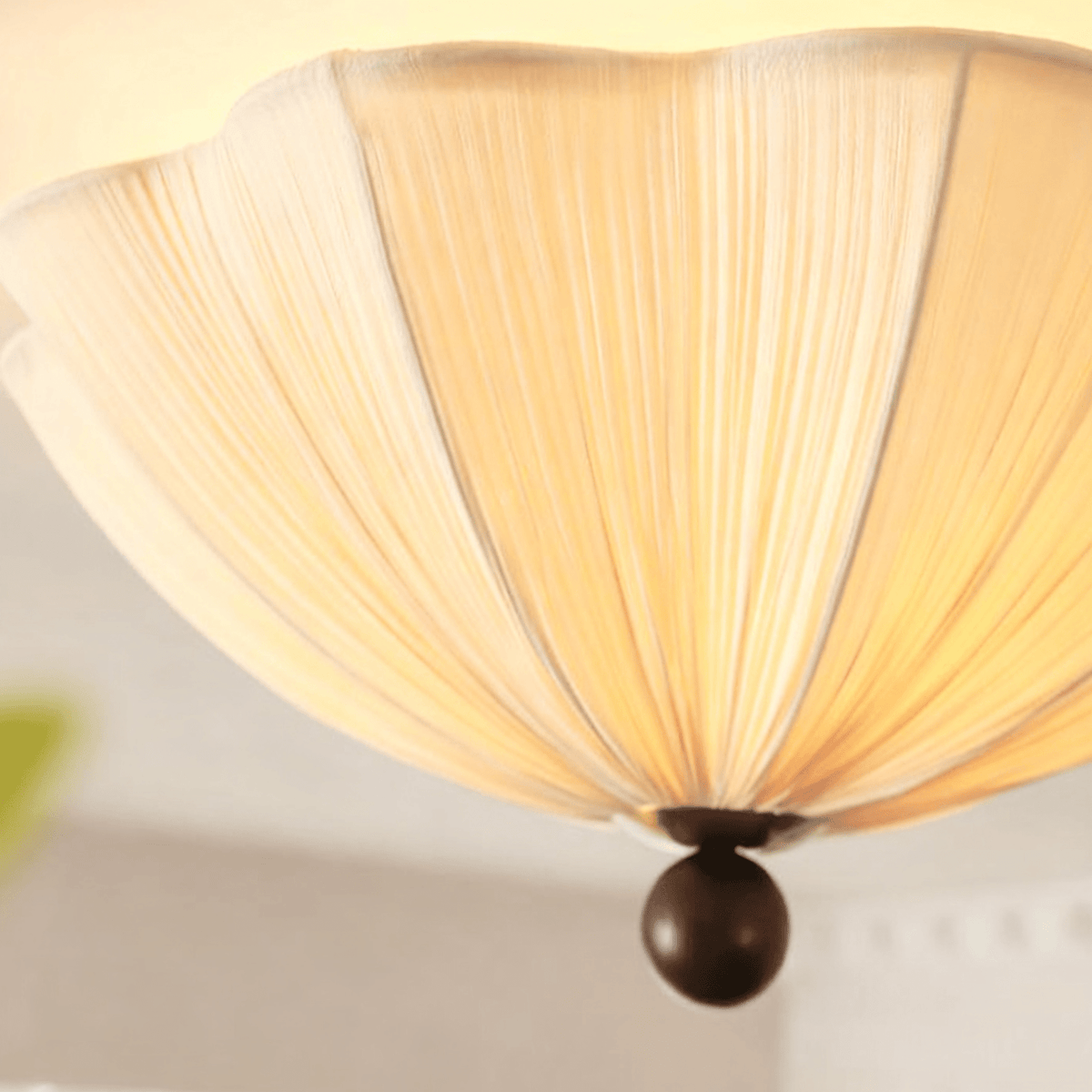 Smod-loftslampe i stof