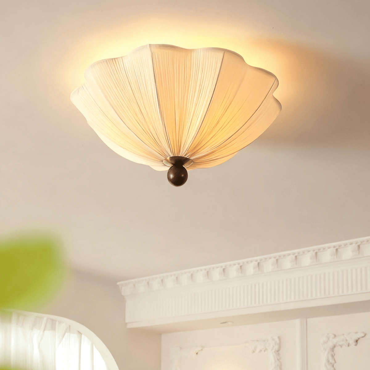 Smod-loftslampe i stof