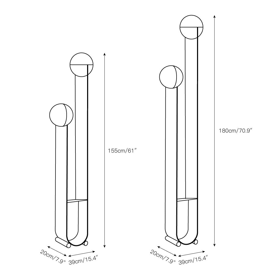 Asym-gulvlampe