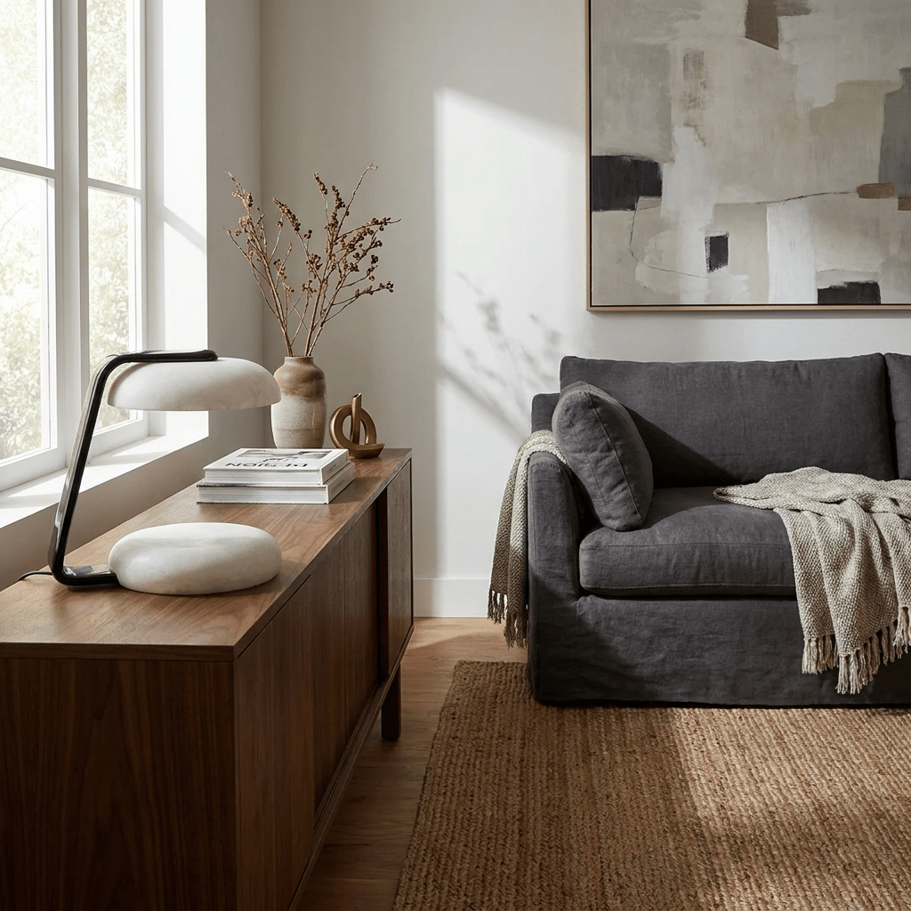 Noam-alabastbordlampe