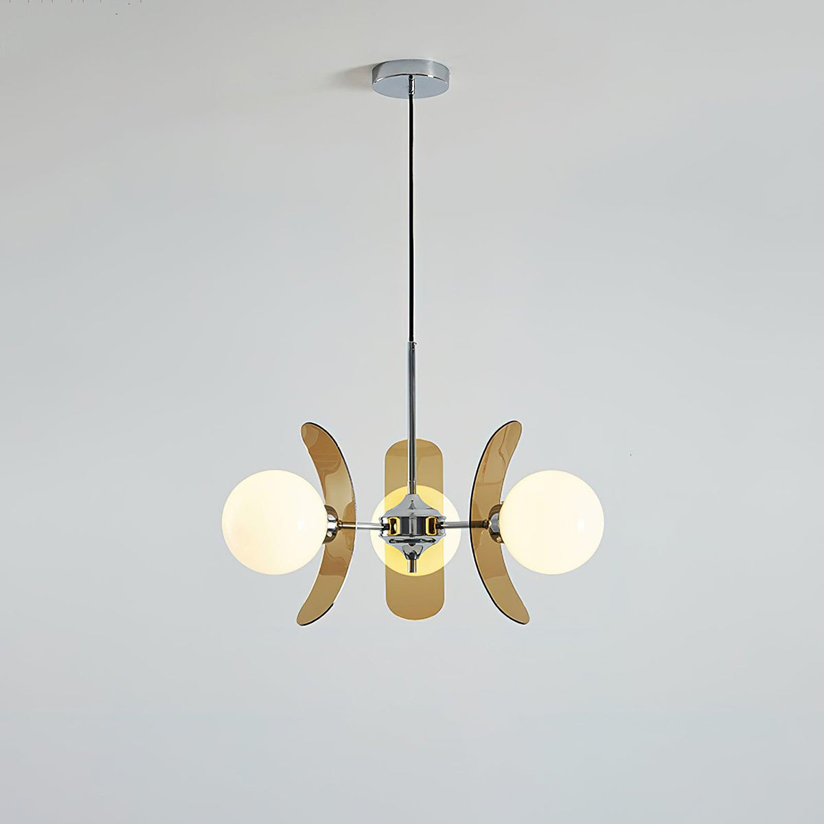 Ulano Chandelier Brown &Orange