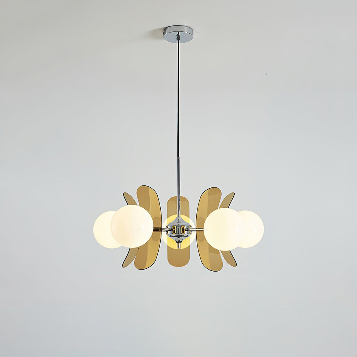 Ulano Chandelier Brown &Orange
