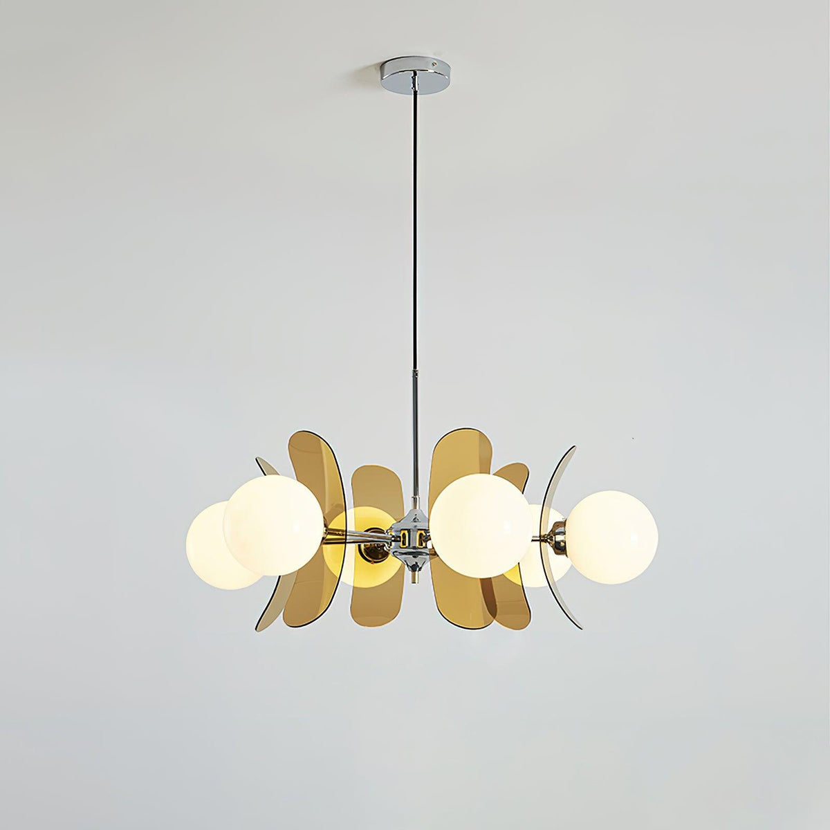 Ulano Chandelier Brown &Orange