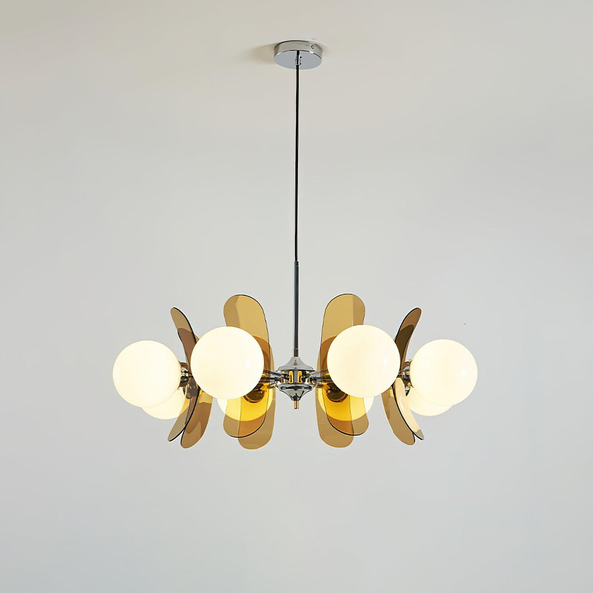 Ulano Chandelier Brown &Orange