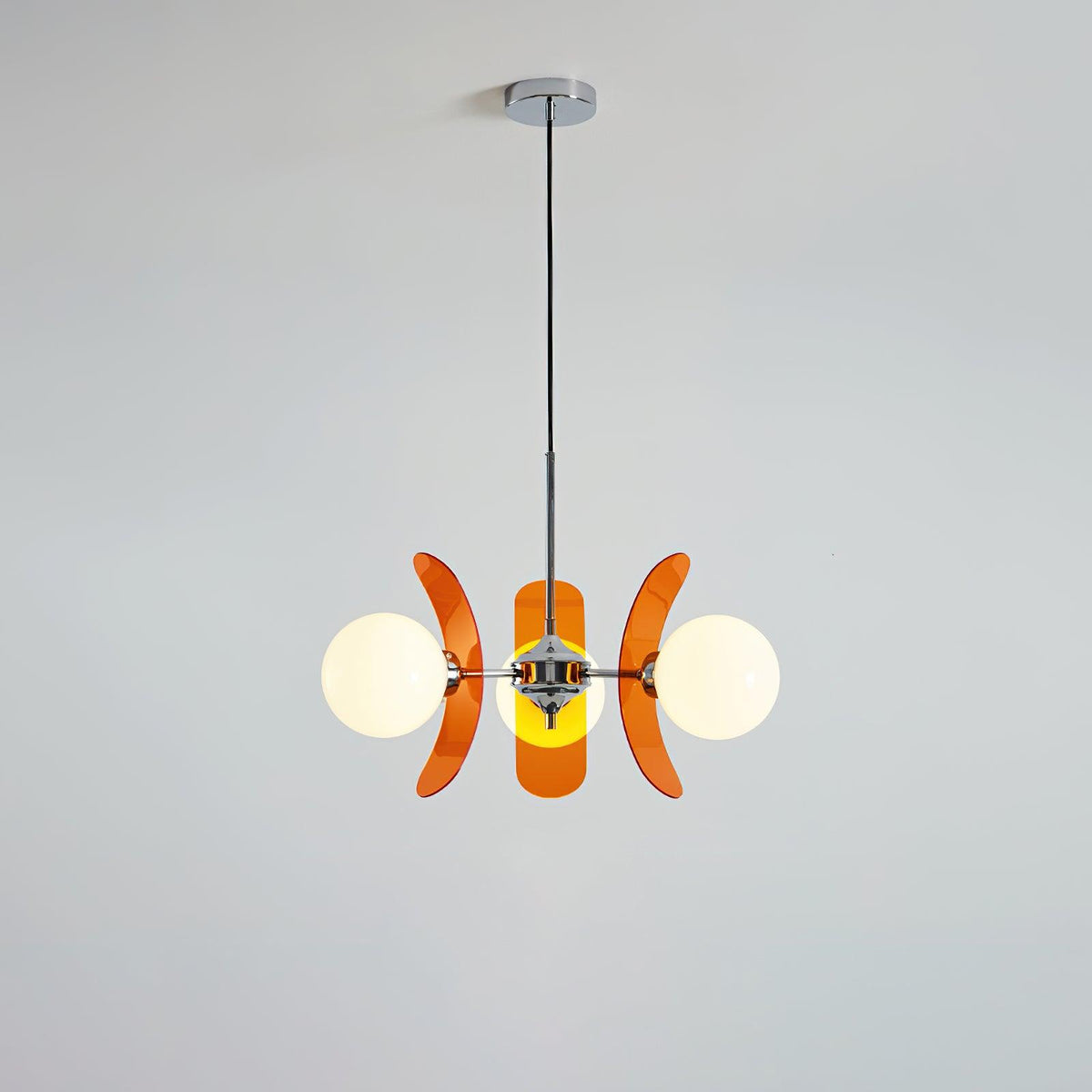 Ulano Chandelier Brown &Orange